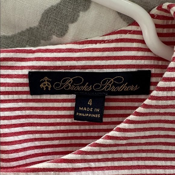 Brooks Brothers Red and White Striped Top - Picture 3 of 3